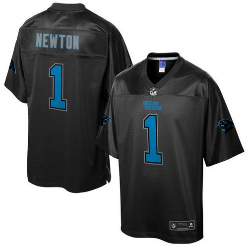 Nike Panthers #1 Cam Newton Black Men's NFL Pro Line Black Reverse Fashion Game Jersey - Click Image to Close
